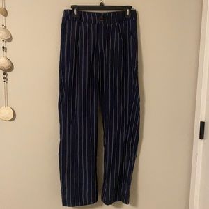 Blue pin stripped dress pants